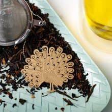 01LIV不銹鋼濾茶器CHICHI濾茶球 孔雀吊饰 原創設計 泡茶器茶濾