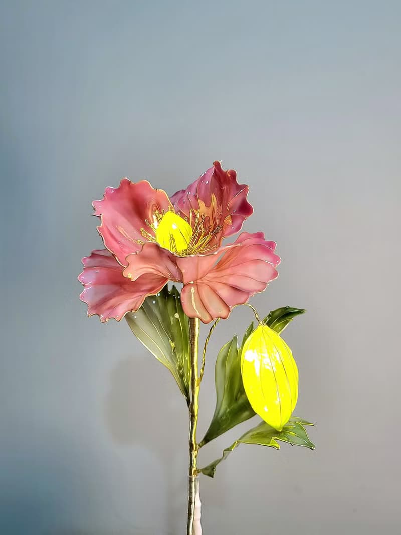 【誕生花燈】5月・虞美人。小夜燈。生日禮物