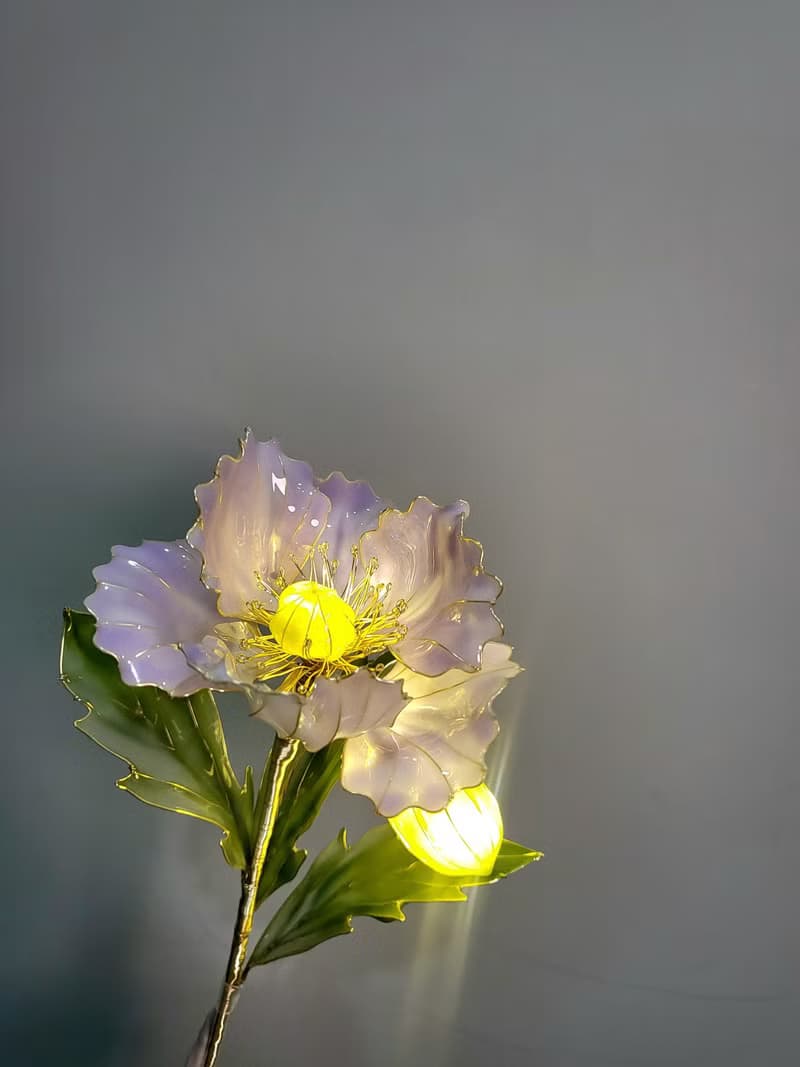 【誕生花燈】5月・虞美人。小夜燈。生日禮物