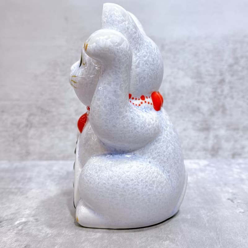 【雅藤招財】日本清水燒招財貓 | 花結晶 藤 千万両 左