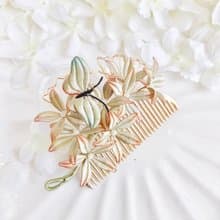 紅玫瑰花髮夾  胸針 纏花 春仔花 和服發飾 天然真絲 蠶絲