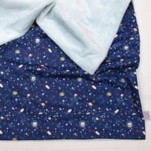 Made in korea universe minky baby blanket (new born baby gift) 新生兒 出産祝い, 布  ブランケ