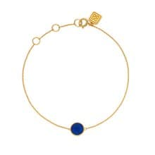 ROCA MINI ROUND LAPIS LAZULI BRACELET_GOLD