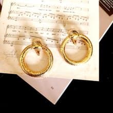 vintage jewelry  Monet 典雅艷色垂墜大金環 夾式耳環