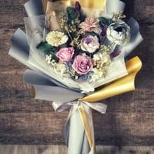 永生乾燥花束 生日禮物/情人節/母親節/畢業禮/升遷祝賀/謝師
