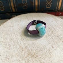 戒指 日本白瓷 自然釉色 無限看不膩色調 真皮革 設計等級