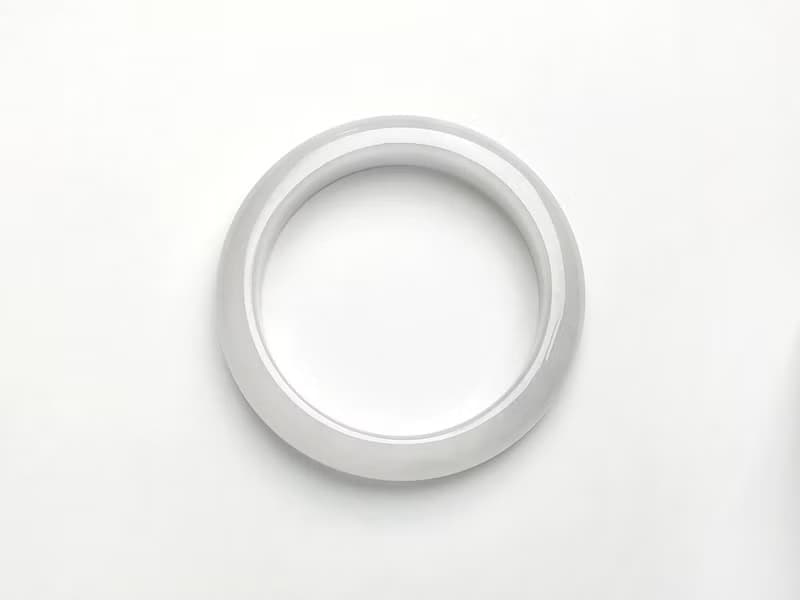 寒露 | 冰糯種 / 白翡 / 平安鐲 / 手圍16.5-17| 天然A貨翡翠玉鐲