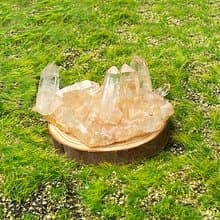 天然原礦能量白水晶簇 療癒 開運 消磁手鍊 快速出貨 入厝禮物