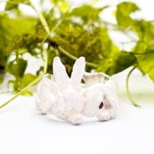 DECOvienya DE-047W じゃれウサリング ホワイト