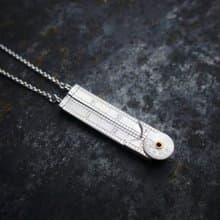 【臍加厝】測量工具系列│純銀折尺項鍊
