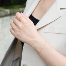 經典泡泡小珍珠手鍊 14K 包金