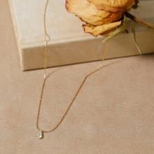 drop zirconia necklace GD ニッケルフリーネックレス キュービックジルコニア　しずく型　ドロップ　ゴールド