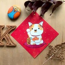 kami插畫春聯∣招財貓