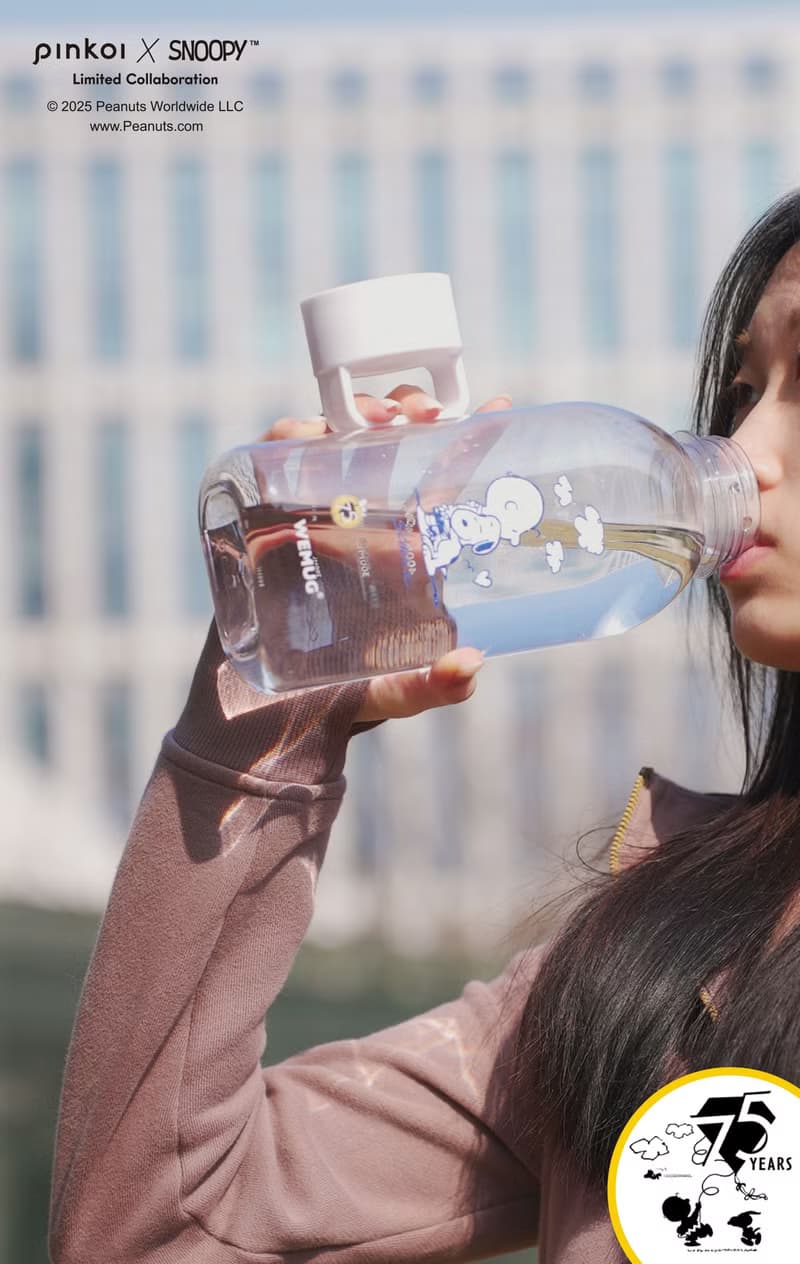 【Pinkoi XSNOOPY】交換禮物 SNOOPY 75th週年特製亮透1000ml大