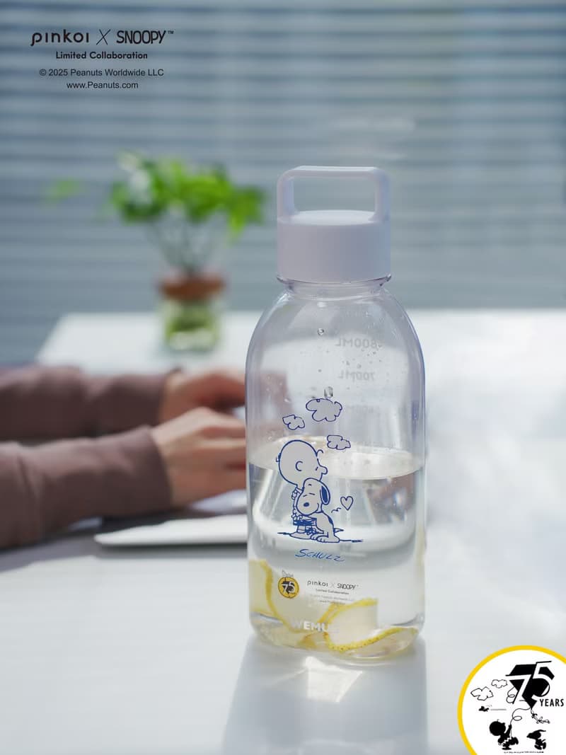 【Pinkoi XSNOOPY】交換禮物 SNOOPY 75th週年特製亮透1000ml大
