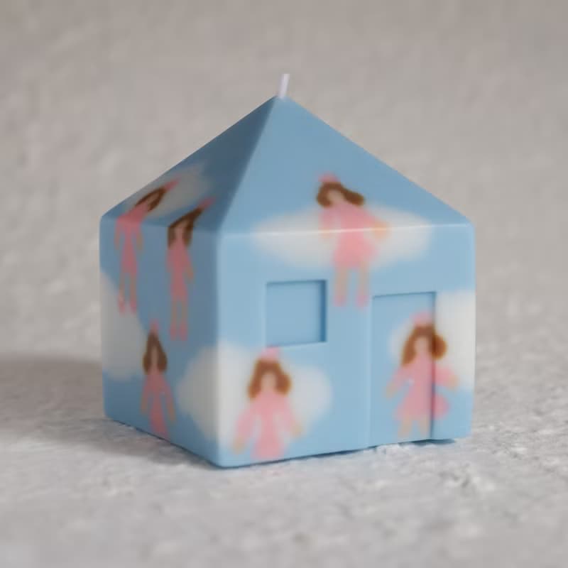 小房子 手作香氛蠟燭 混合花香 驗光主題藍天白雲