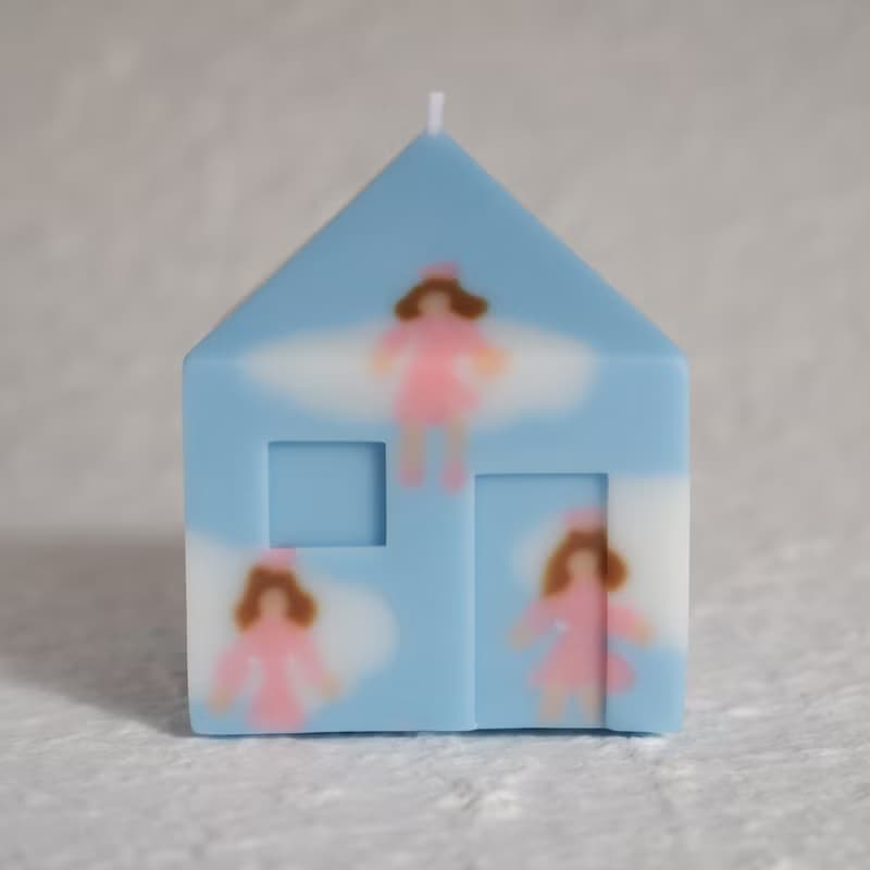 小房子 手作香氛蠟燭 混合花香 驗光主題藍天白雲