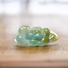 飄綠花翡翠蓮花 | 天然緬甸玉A貨翡翠 | 送禮