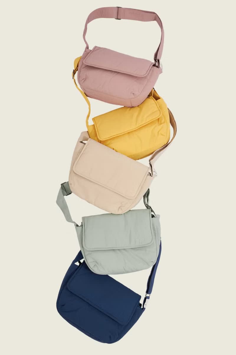PIE - nylon puffy crossbody bag (pink)