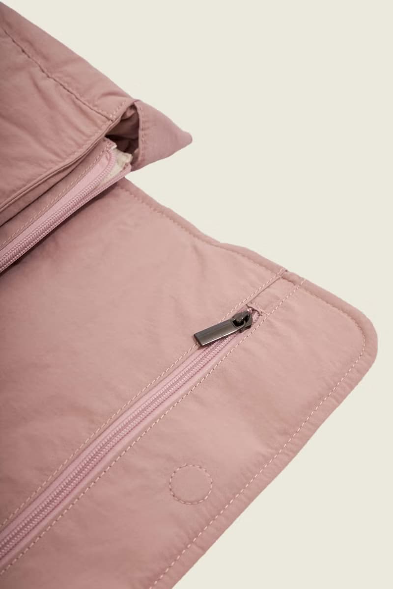 PIE - nylon puffy crossbody bag (pink)