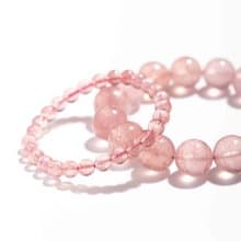 淺粉草莓晶手鍊 | 天然水晶禮物手鏈
