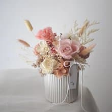 【艸弄Garden Lane Floral】暖色粉黃永生花禮/開幕賀禮