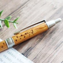 名入れできる　犬種35種選べる ピュアモルトボールペン ナチュラル  父の日 就職祝い 入学祝い 誕生日 合格祝い