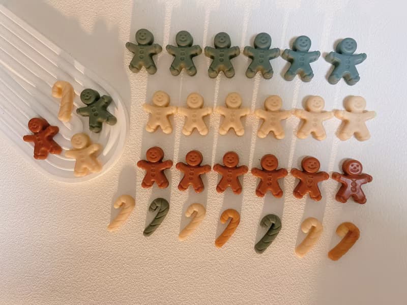 薑餅人拐杖 小皂組合-含聖誕節包裝 隨身皂 旅行皂 冷製皂