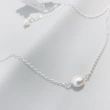 Ops Pearls silver necklace - 珍珠/極簡/純銀/限定/禮物/項鍊