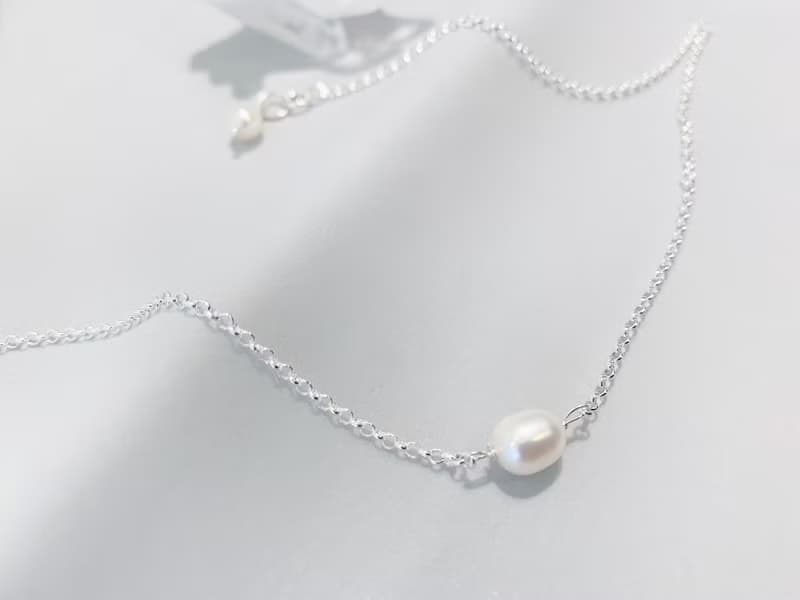 Ops Pearls silver necklace - 珍珠/極簡/純銀/限定/禮物/項鍊