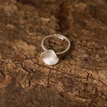 Cheeky 厚臉皮 - 手工純銀戒指 Silver Ring 可調式