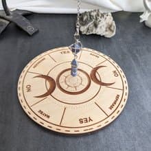 Divination board for answers Yes No game, Sun Moon pendulum board