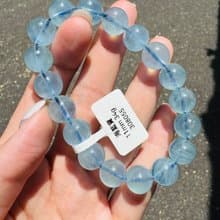 螢光仙女baby色海藍寶水晶11mm34g釋放壓力舒緩情緒療癒能量