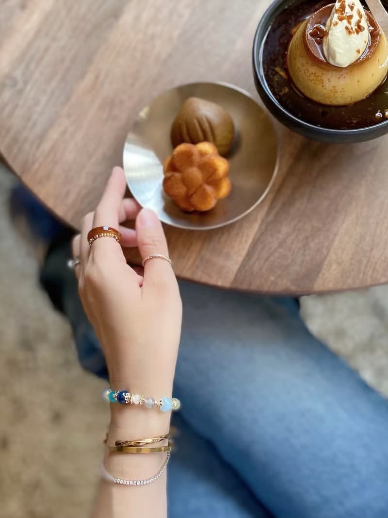 【 水晶手鍊 / 藍色小船 】藍晶石 海藍寶 藍東陵 天河石 白水晶