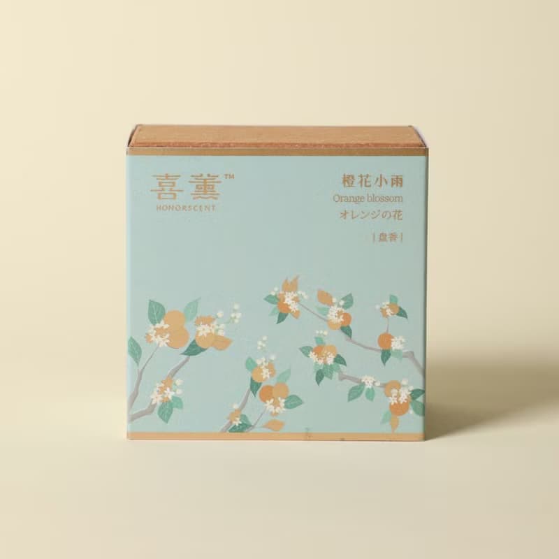 【錦花系列】天然盤香線香爐座│清新花香 助眠 淨化 生日禮物