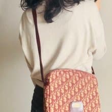 Dior 古董老花帆布肩背包 Trotter Vintage 秋冬氣質美人