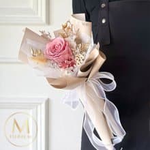 溫柔女神永生玫瑰花束