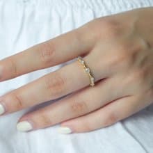 Meline 14K 鑲鑽戒指 | Sachelle Collective