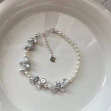 YuanPearl天然巴洛克珍珠設計款手鍊s925純銀手鍊小眾設計禮物
