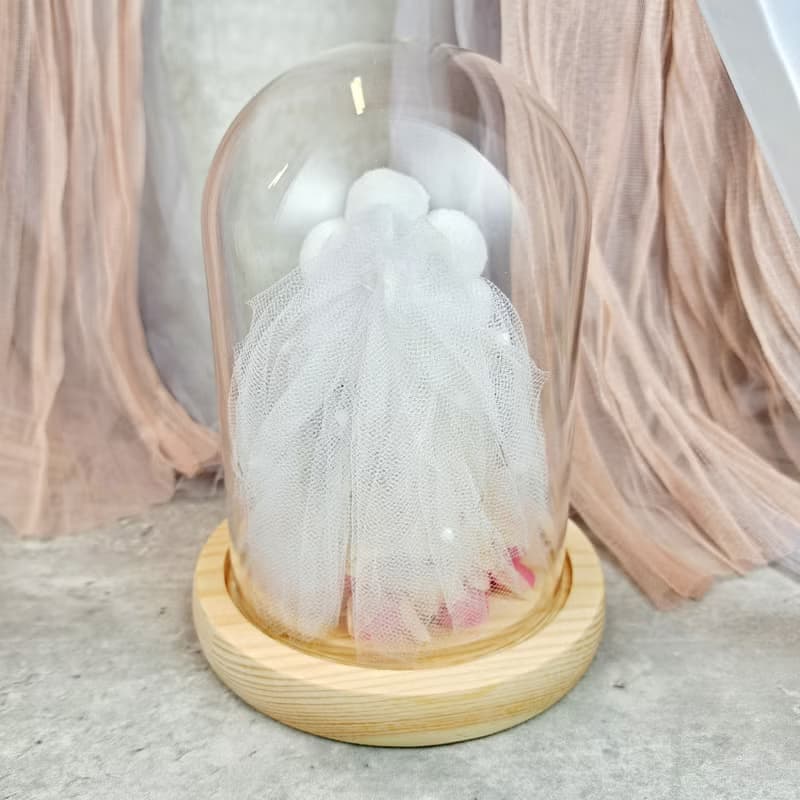 永生花玻璃罩 結婚禮物 婚禮裝飾擺設 永生玫瑰 情人節禮物 PF037