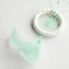 捕夢網材料包 迷你版 -薄荷綠色(馬卡龍色系) 小清新 手作禮物
