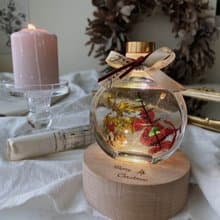聖誕節禮物 繡球花 浮游花夜燈 永生花 乾燥花 精油擴香 畢業送禮