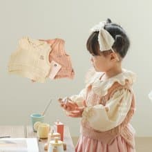 cute cream, indi pink baby knit vest