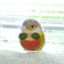 小太陽鸚鵡大貼紙 鳳梨小太陽寶寶 和小點心