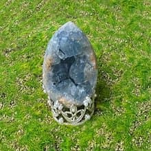 超美天然原礦深藍色天青鎮 天青石簇 藍水晶  療癒 淨化 開運
