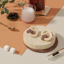 珍珠奶茶 - 實木製耳環 / 飲料系列飾品 (耳針、耳夾款)