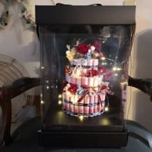 Hello Green B009韓式有錢花蛋糕禮盒 母親節禮物 生日禮物 媽媽