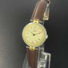 絕版古董錶 Hermes Paris 二手男女裝皮革錶帶 手錶 腕錶 中古