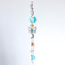 Stained glass garland, Home decor, Housewarming gift, Wall decor