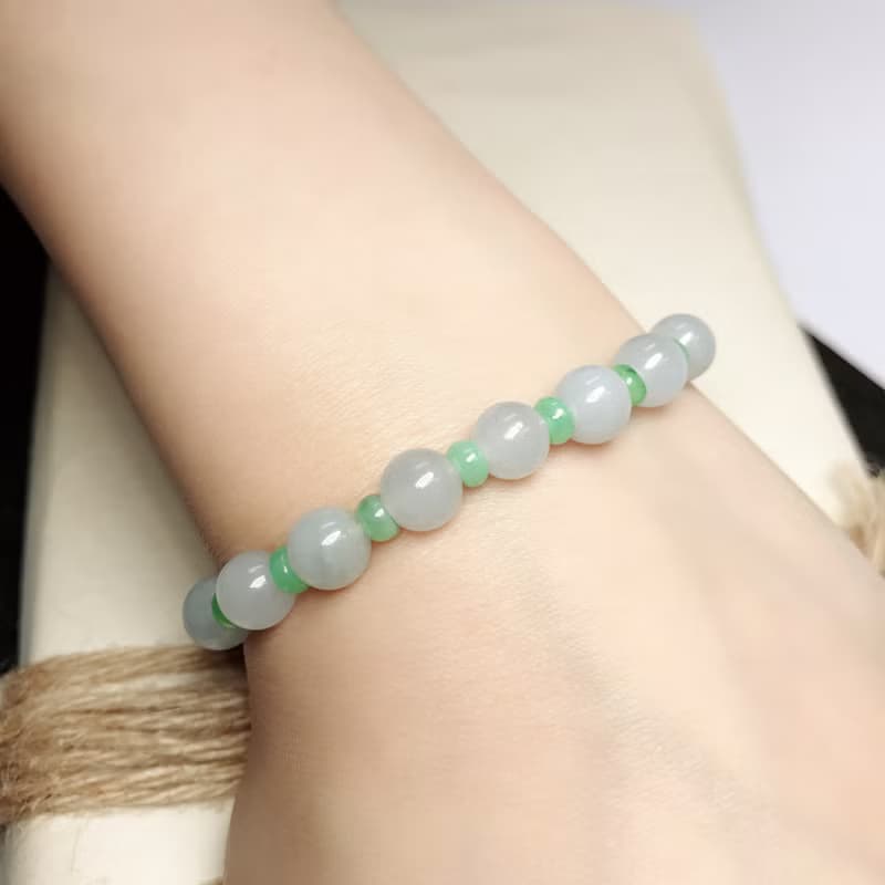 冰種翡翠手鍊 | 小手圍 | 天然緬甸玉A貨翡翠 | 送禮